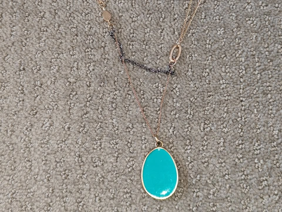 Long Necklace Jewelry - Turquoise Pendant - photo 2