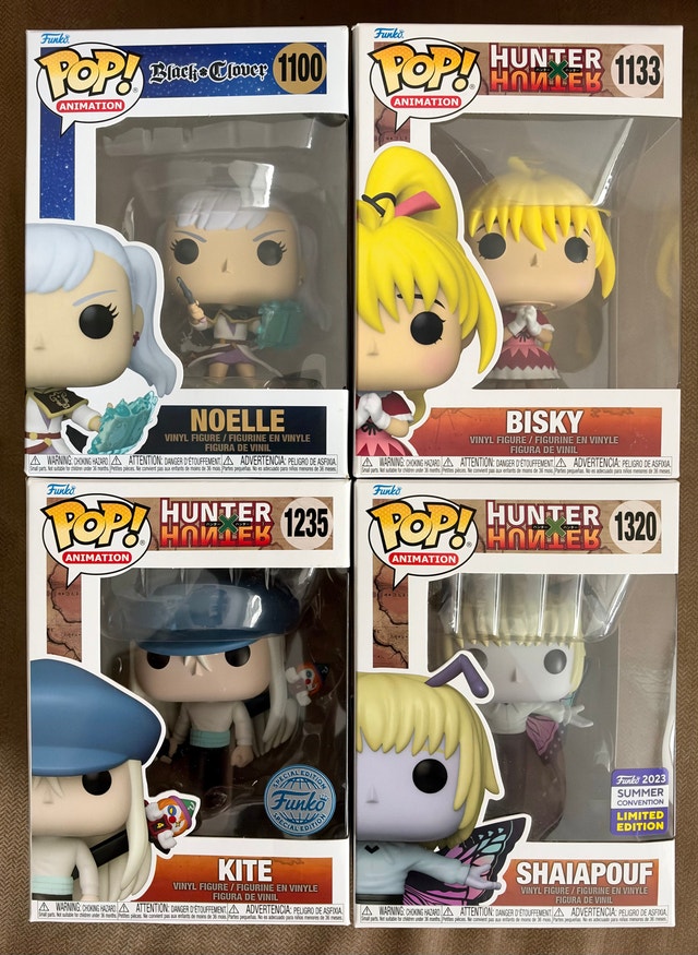 Black Clover/Hunter x Hunter Funko pops