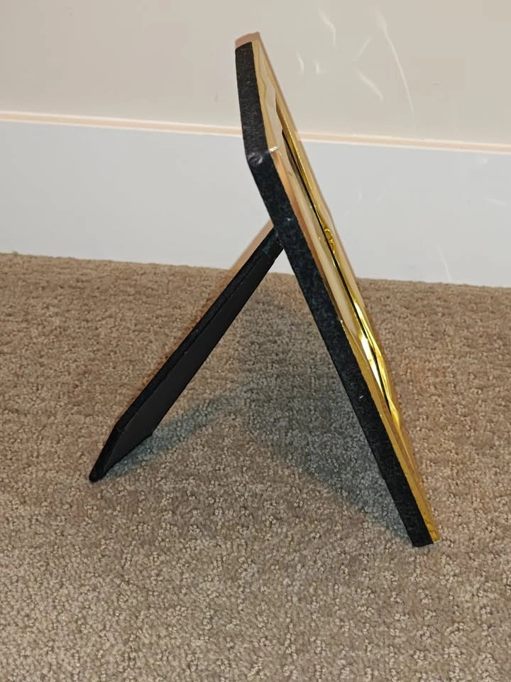Geometric Brass Decorative Picture Photo Frame (5x7) - photo 3