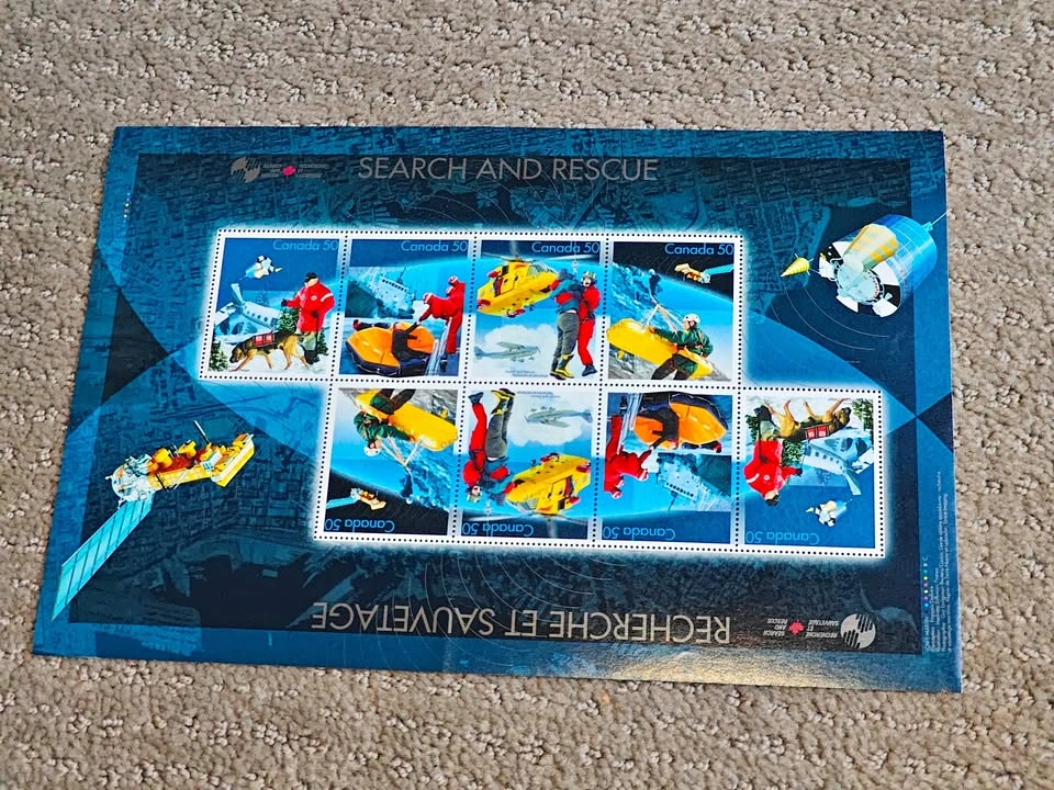 Stamp Souvenir Sheet - 2003 Canada Post Search and Rescue