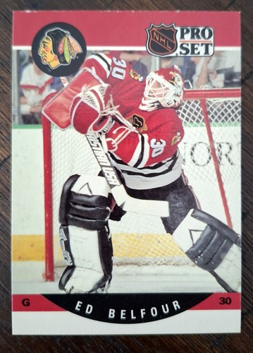1990-91 Pro Set Ed Belfour Rookie Card #598
