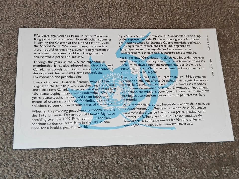 First Day Covers FDC - 1995 United Nations 50 Anniversary Stamp - photo 4