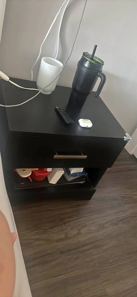 Bedside wooden table