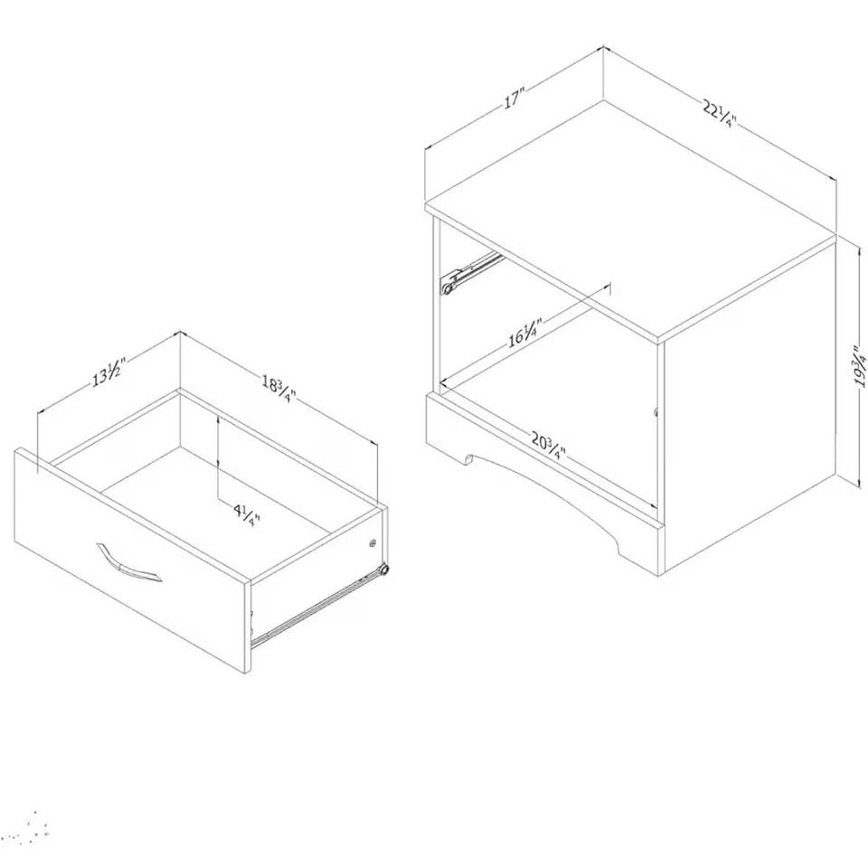 Bedside wooden table - photo 3