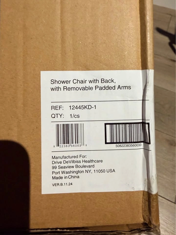 BRAND NEW – Drive Medical Shower Chair with Back & Removable Pad - photo 4