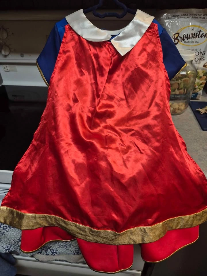 Jerry Leigh Supergirl Costume Dress with Cape Size M(7/8) - photo 4