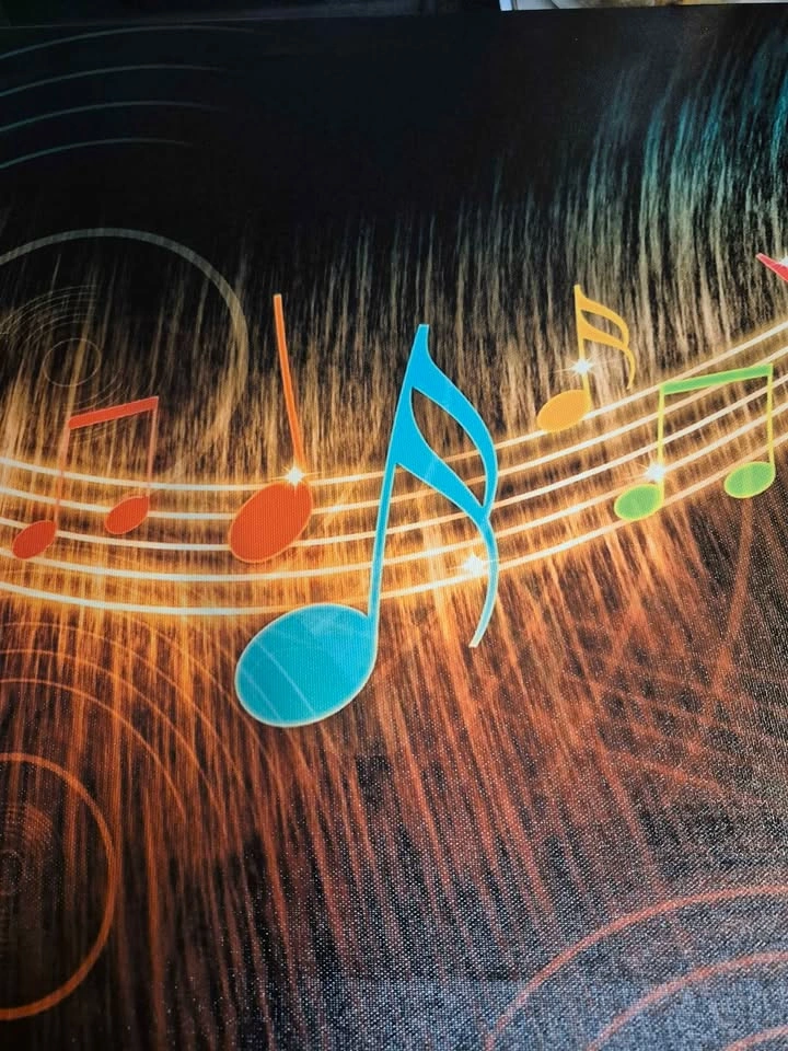 Musical Notes Abstract Canvas Wall Art - photo 4