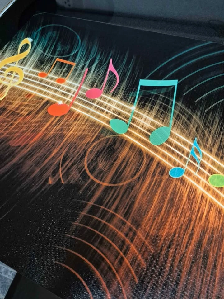 Musical Notes Abstract Canvas Wall Art - photo 5