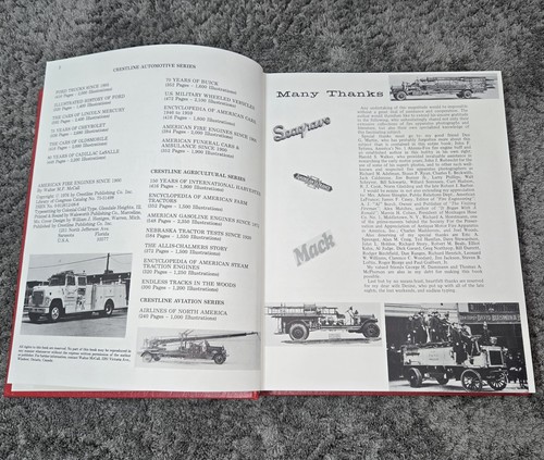 American Fire Engines Since 1900 Book Walter McCall 1st Ed 1976 - photo 5
