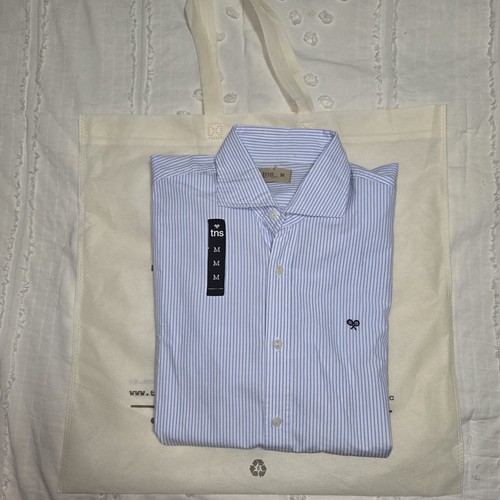 Mens Long Sleeve Dress Shirt Size M Button Down Business Casual - photo 3
