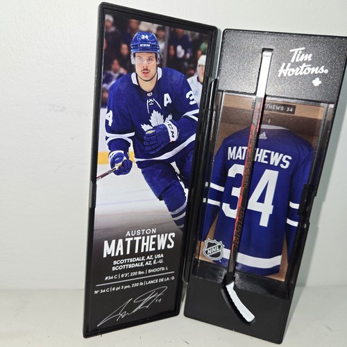 Tim Hortons NHL Mini Hockey Sticks Lot - Auston Matthews & Shea - photo 2
