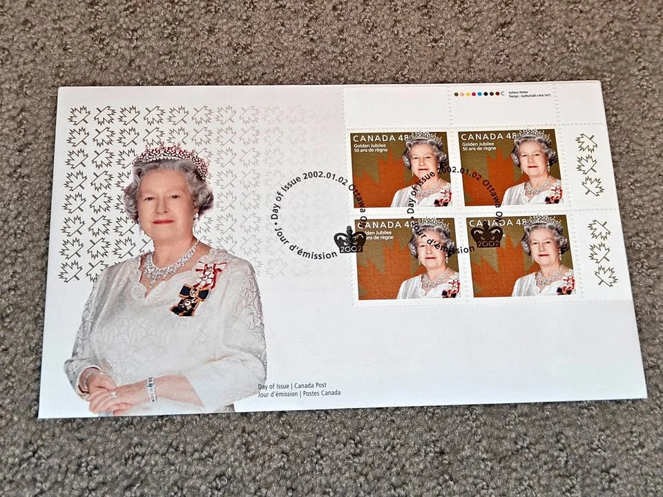 First Day Covers FDC - Queen Elizabeth II Golden Jubilee Stamps