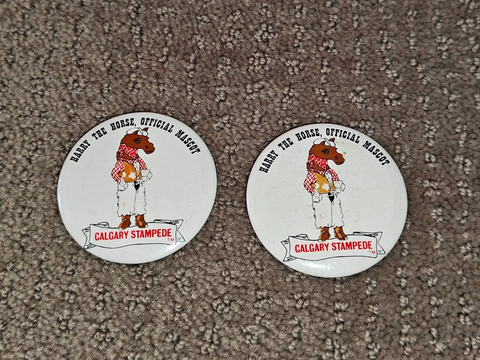 Harry The Horse Calgary Stampede Mascot - Button Pinback Pin