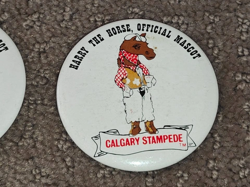 Harry The Horse Calgary Stampede Mascot - Button Pinback Pin - photo 3