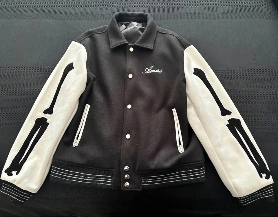 Mike Amiri Varsity Jacket (Black/White)