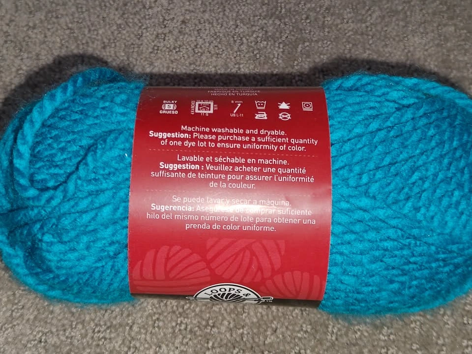 New Loops & Threads Charisma Skein Yarn - Electric Blue - photo 5