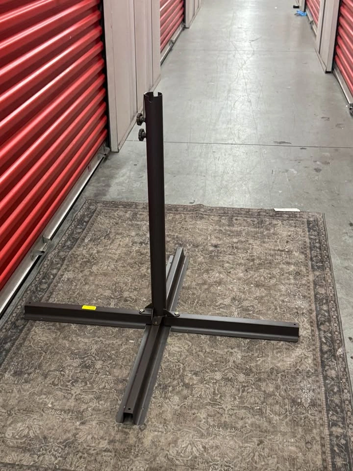 Metal Patio Umbrella Cross Base Stand - photo 2