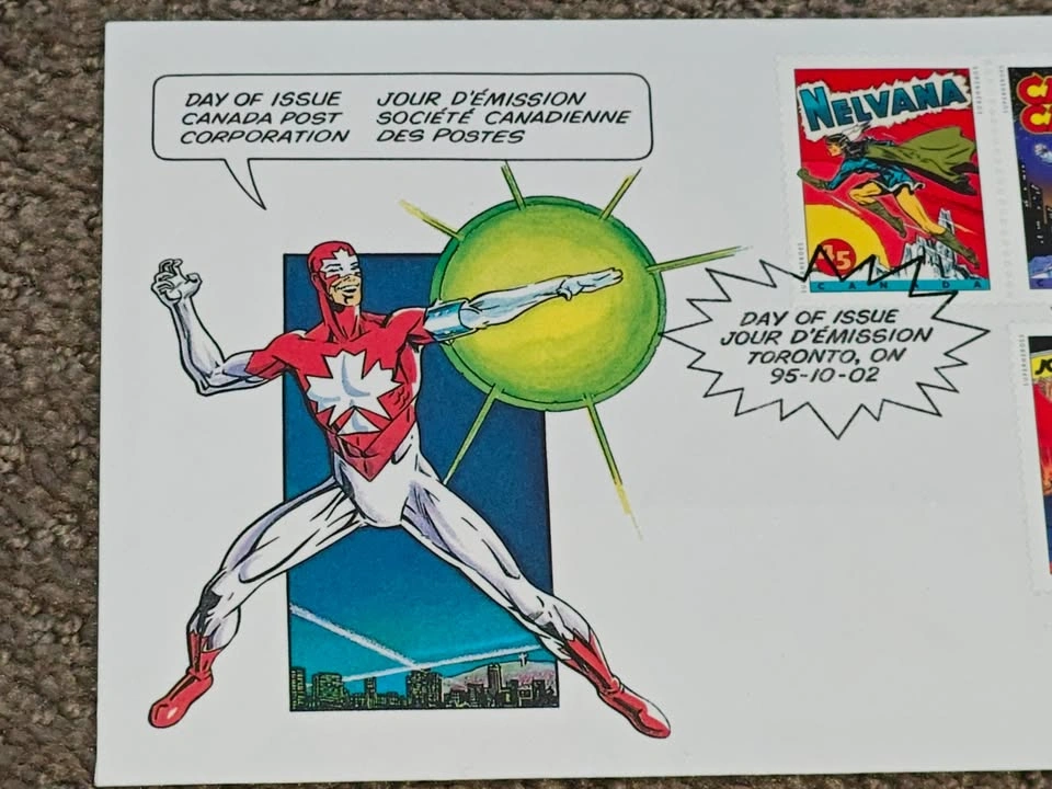 First Day Covers FDC - 1995 Canada Post Comic Book Superheroes - photo 3