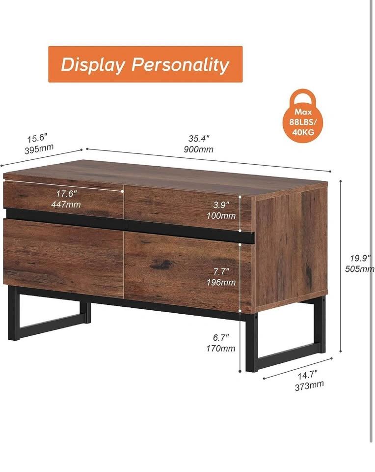 WAMPAT Modern TV Stand for TVs up to 50 inch - photo 2