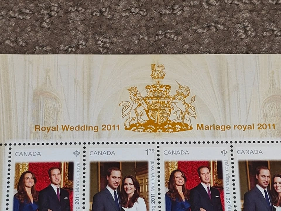 Full Pane Stamp Sheet - 2011 Royal Wedding Prince William & Kate - photo 5