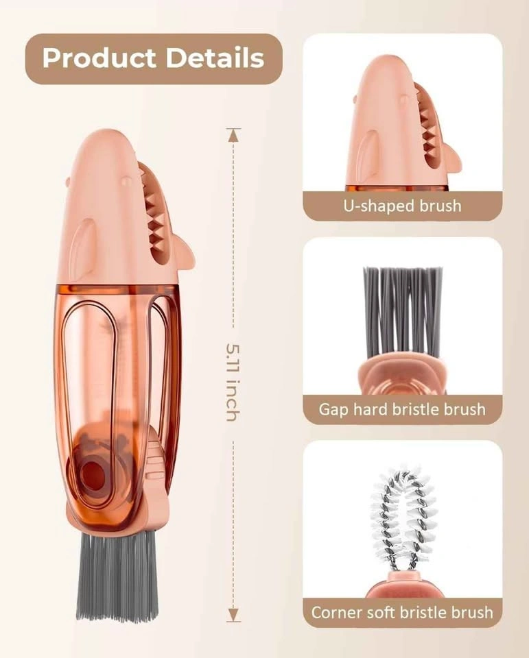 New 3-in-1 Cup Lid & Bottle Crevice Cleaning Brush Set (3-Pack) - photo 2