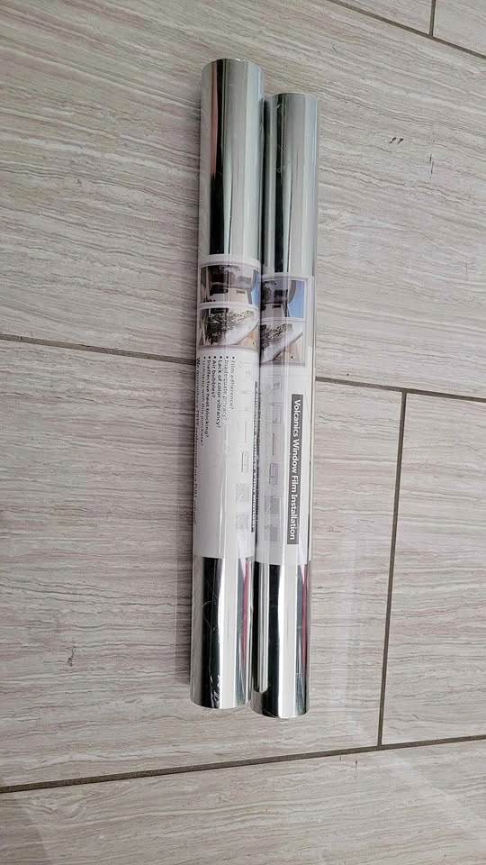 Brand New 2-Pack Silver One-Way Mirror Window Privacy Film