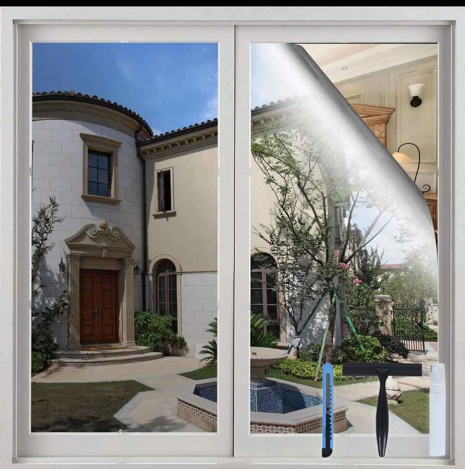 Brand New 2-Pack Silver One-Way Mirror Window Privacy Film - photo 2