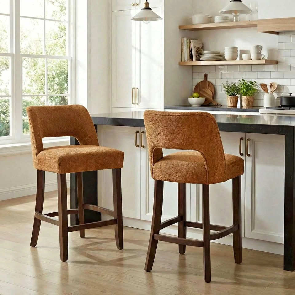 Bisto Upholstered Counter Height Bar Stool (Set of 2)