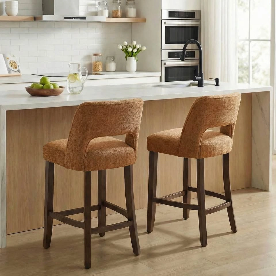 Bisto Upholstered Counter Height Bar Stool (Set of 2) - photo 2