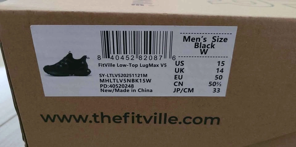 Brand New FitVille Low-Top LugMax V5 Men's Hiking Shoes 15W - photo 3