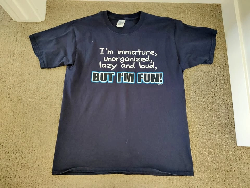 Men's Funny T-Shirt - Size: Large - Cotton