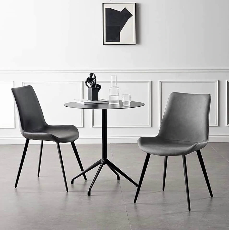 HIPIHOM Dining Chairs Set of 2, Modern Faux Leather