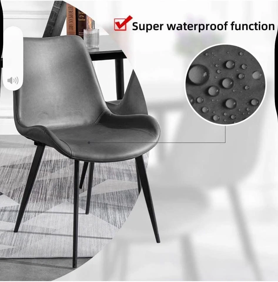HIPIHOM Dining Chairs Set of 2, Modern Faux Leather - photo 3