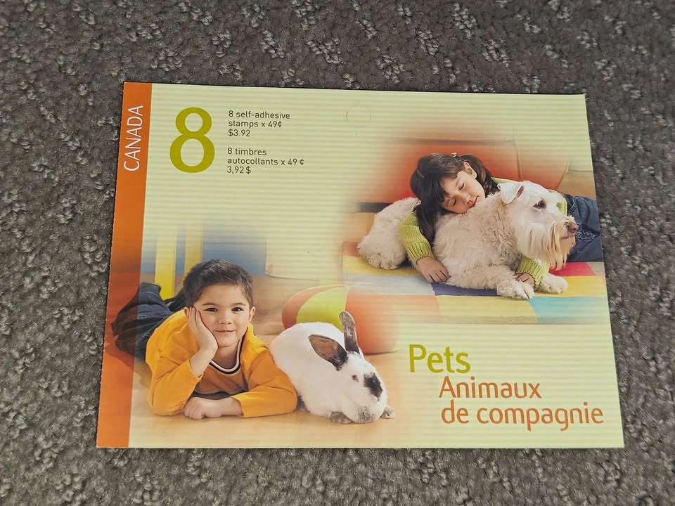 Stamp Booklet Pane - Canada Post 2004 "Pets" (4 Stamps) - photo 2
