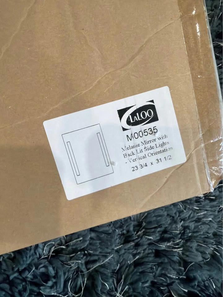LaLOO Melanie Backlit Bathroom Vanity Mirror – Brand New in Box - photo 3