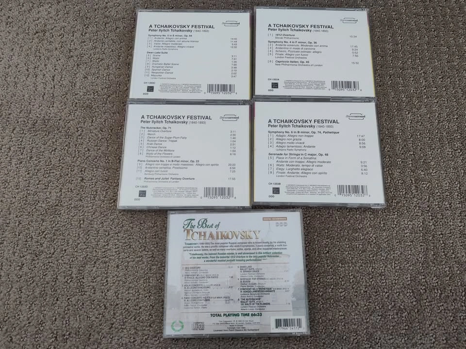 Peter Ilyitch Tchaikovsky Orchestra Classical CD Music - 5 CDs - photo 3