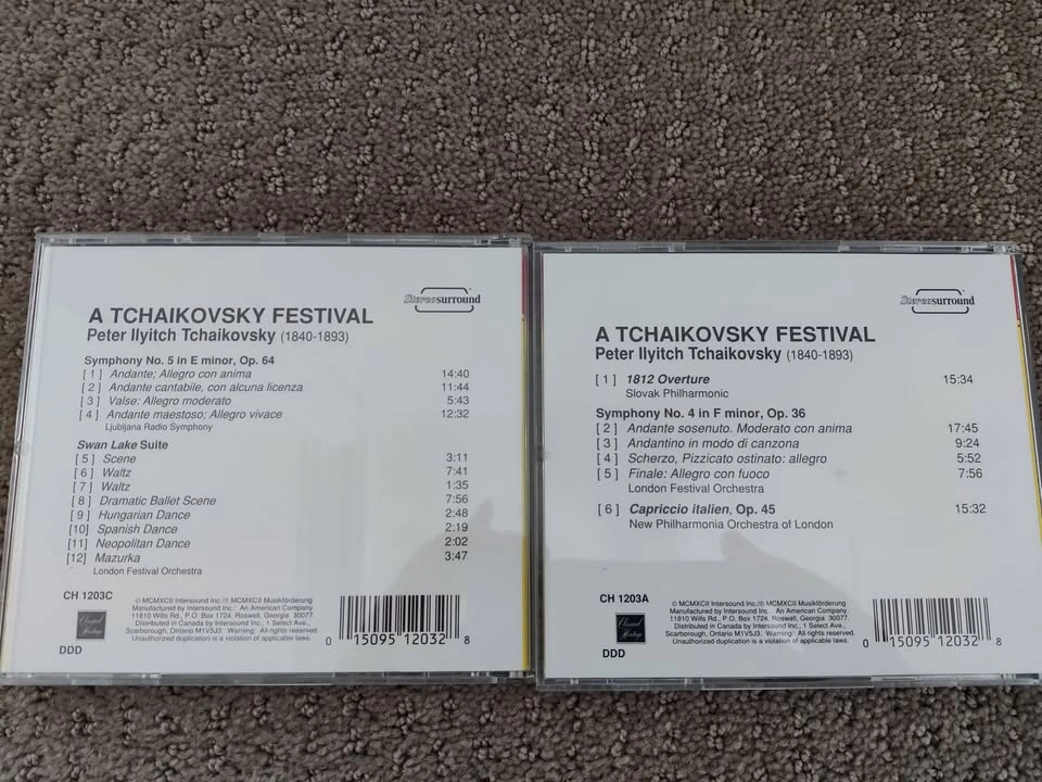 Peter Ilyitch Tchaikovsky Orchestra Classical CD Music - 5 CDs - photo 4
