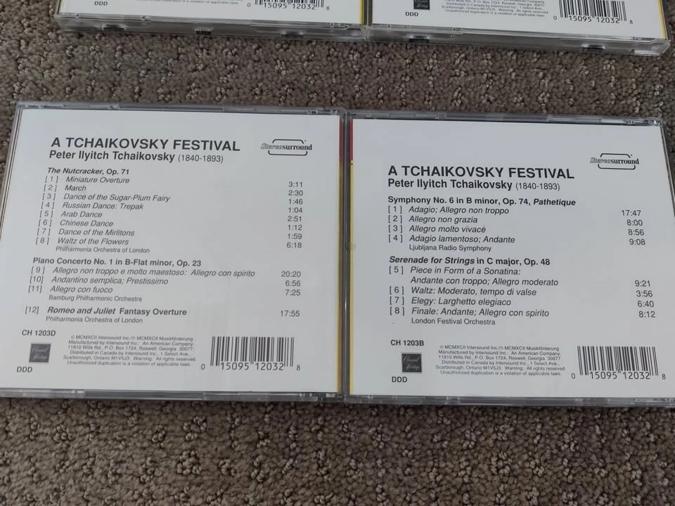 Peter Ilyitch Tchaikovsky Orchestra Classical CD Music - 5 CDs - photo 5