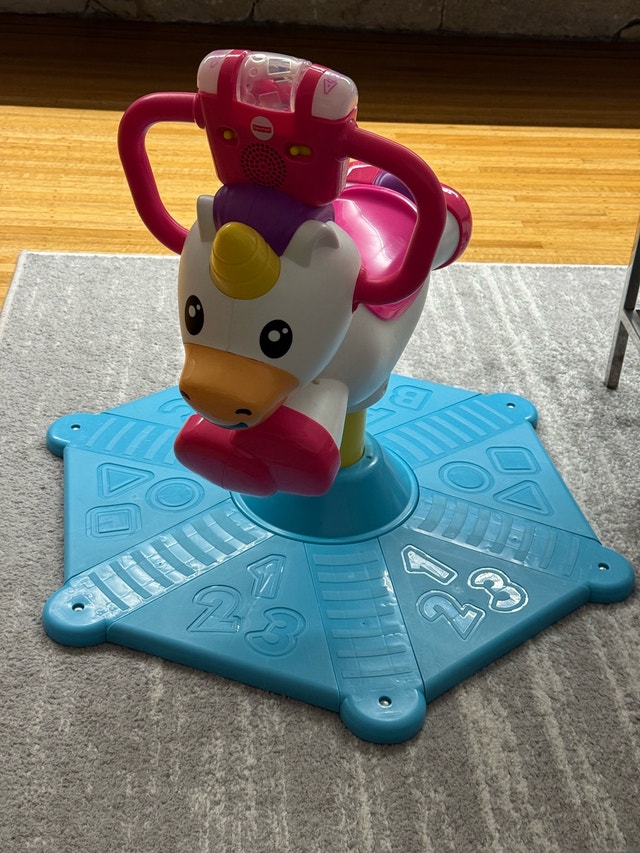 Fisher Price Bounce and Spin Unicorn