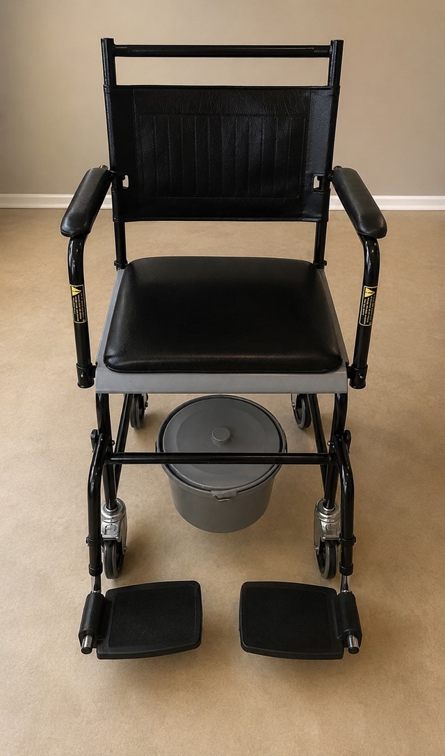 Commode/Portable Chair with Removable Bucket