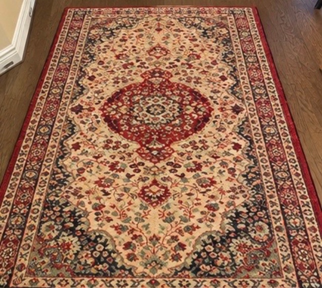 Beautiful Traditional Floral Area Rug – $75