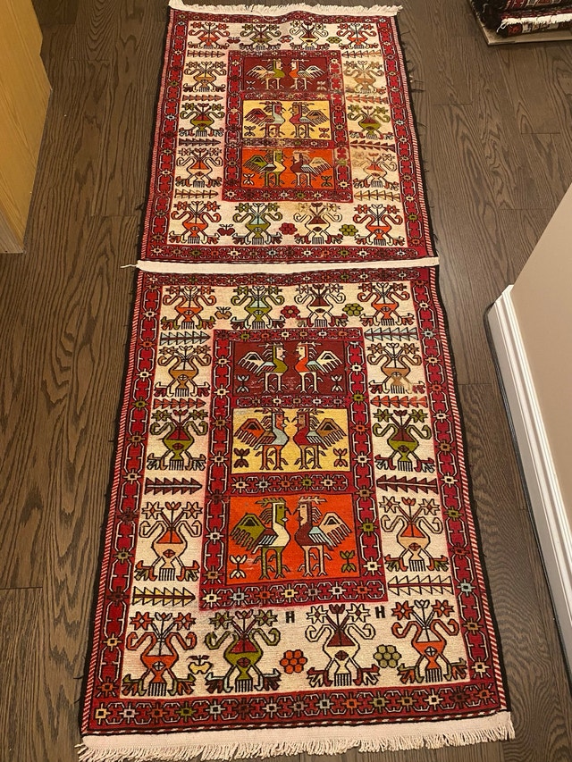 Traditional Iranian Kilim Rugs – 3 Pieces - $350 for all