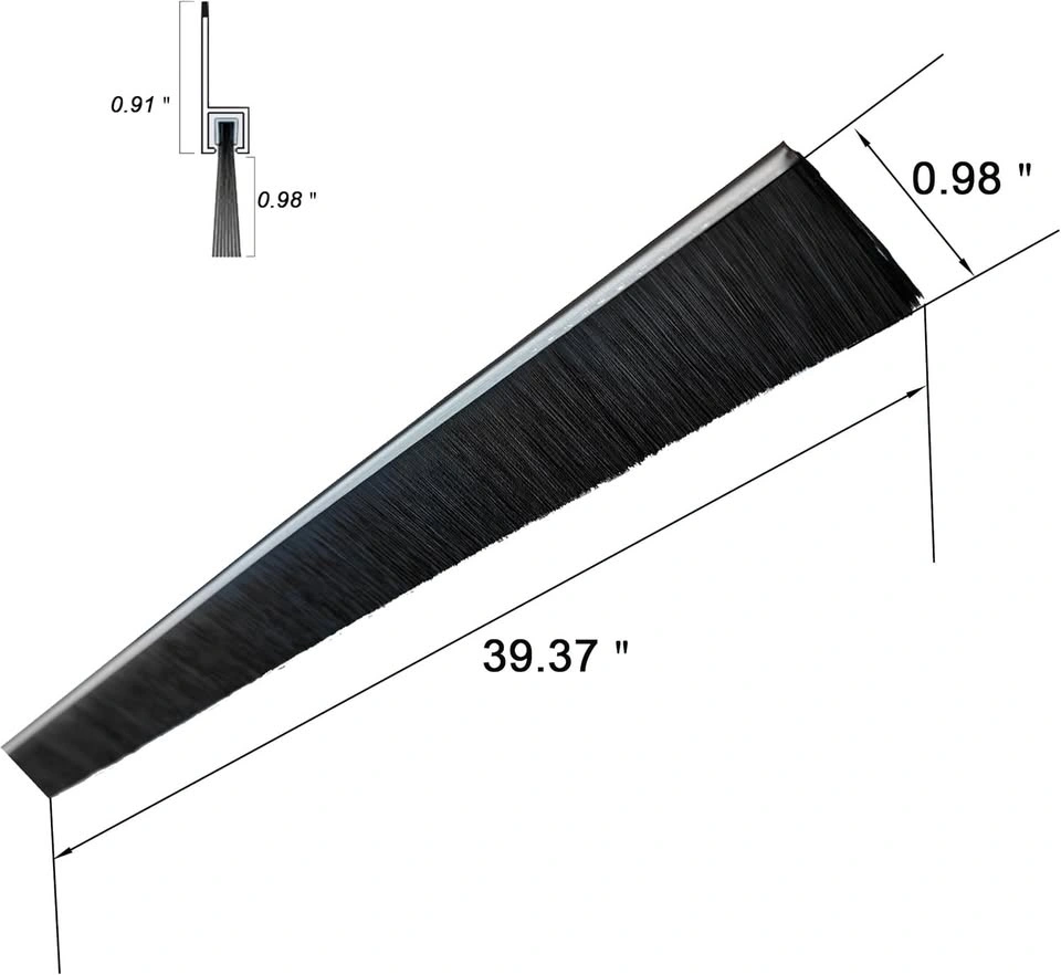 BRAND NEW Retsun Door Sweep Brush Seal, 0.98"+0.91"W x 39.37"L - photo 2