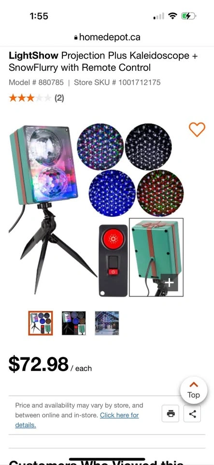 LED LightShow Projection Plus Kaleidoscope + SnowFlurry - photo 3