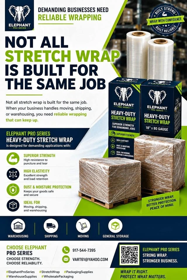 Elephant Pro Series Heavy-Duty Stretch Wrap