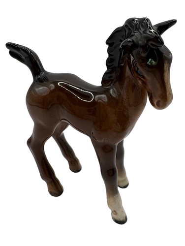 Beswick Royal Doulton Comical Foal 728, Rich Brown Glaze
