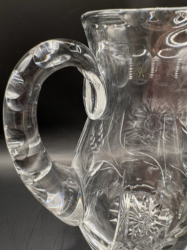 Vintage American Brilliant Period Lead Crystal Pitcher 7.5” - photo 5
