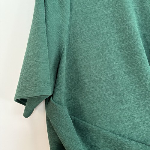 ADRIANNA PAPELL Women’s Dark Green Bodycon Ruched Dress 16W - photo 5
