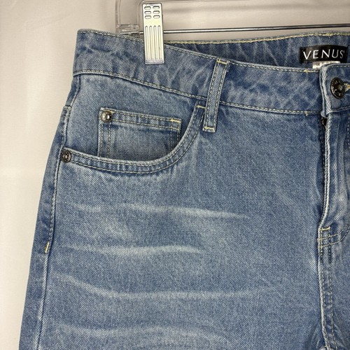 Venus Women’s Embroidered Floral Ripped Denim Blue Jeans Size 6 - photo 3