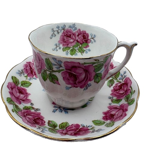 Vintage QUEEN ANN Bone China Teacup & Saucer, Lady Alexander Ros